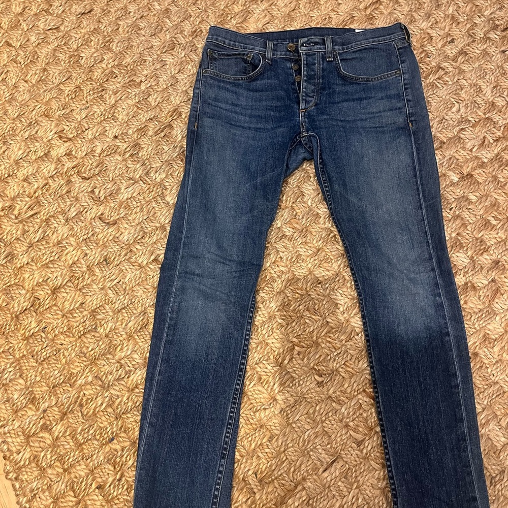 rag & bone Blue Extra Slim Blue Jean